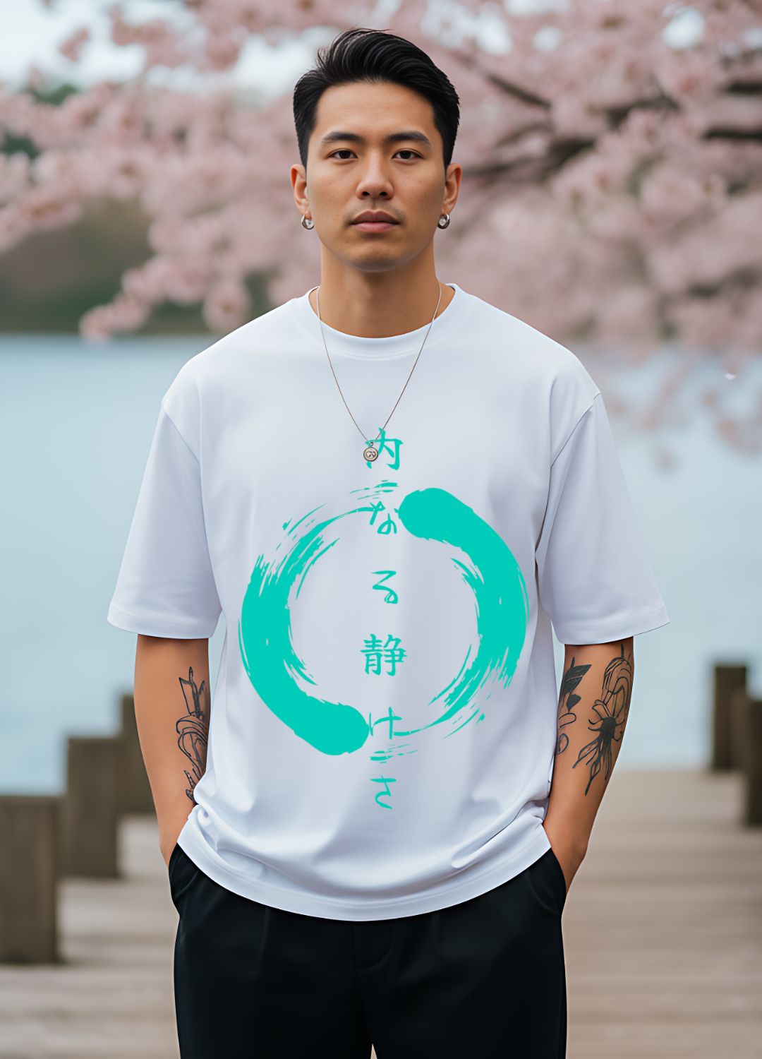 Inner Peace Oversized Jersey T-Shirt – Unisex Japanese Style