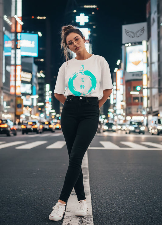 Inner Peace Oversized Jersey T-Shirt – Unisex Japanese Style